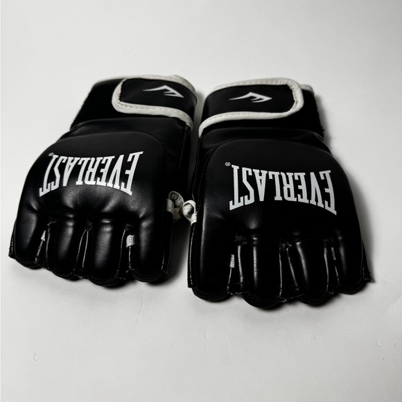 Everlast Black and White Training Gloves Size S - Picture 2 of 6